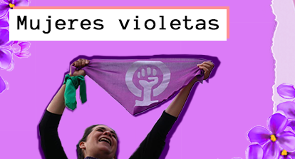Mujeres violetas.