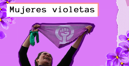 Mujeres violetas.